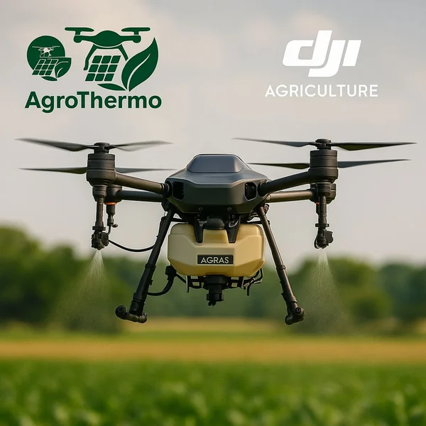 Drone agrícola em aplicação