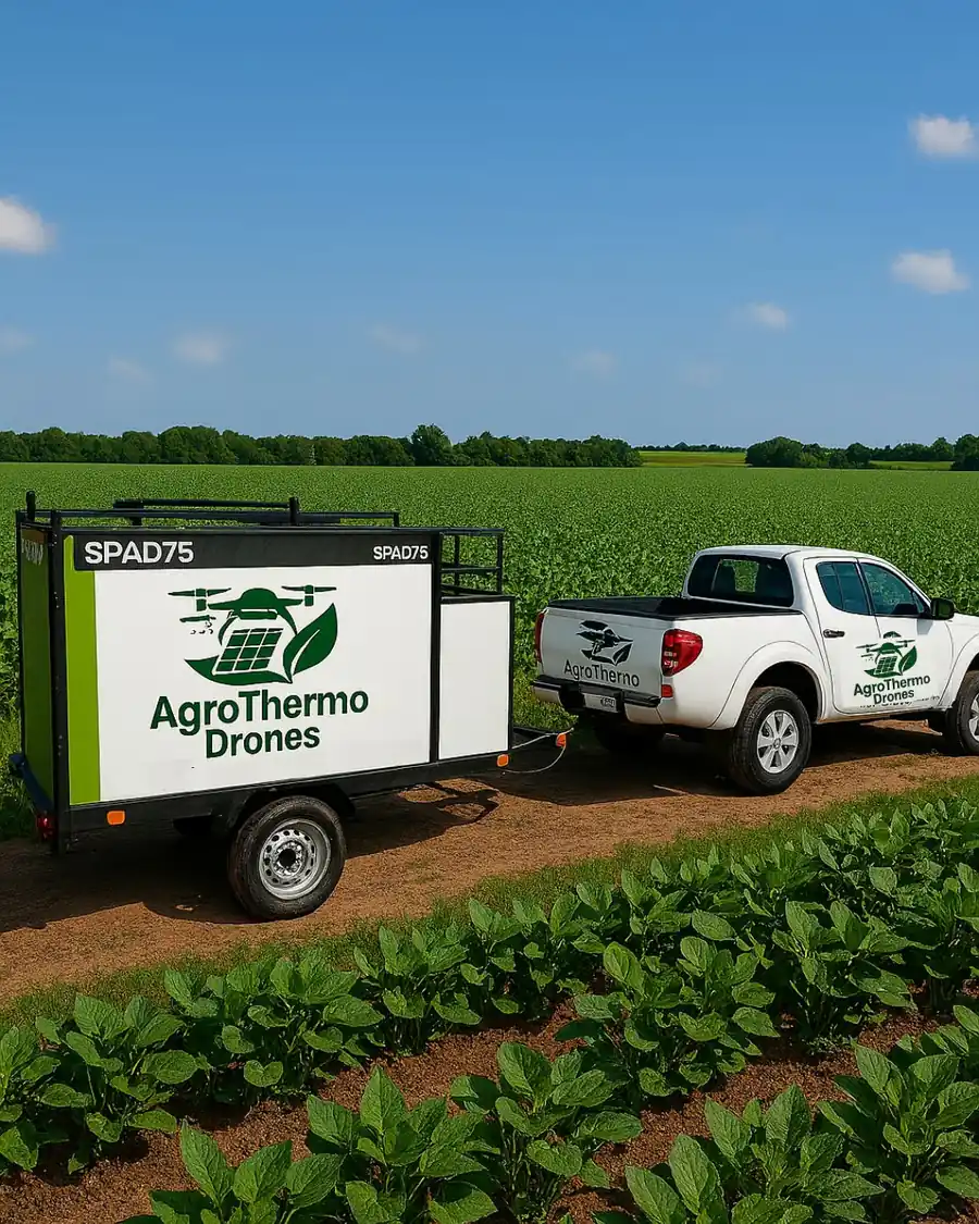 Equipe Agrothermo em operação de pulverização